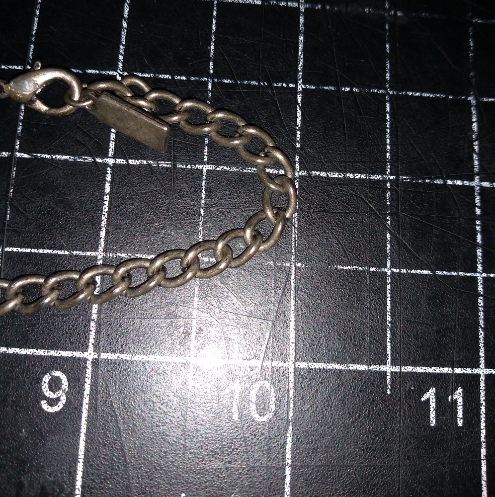 Vintage Kien Snake Chain Necklace,12 Inch Abstract Pendant, Wood & Metal… - Picture 6 of 9
